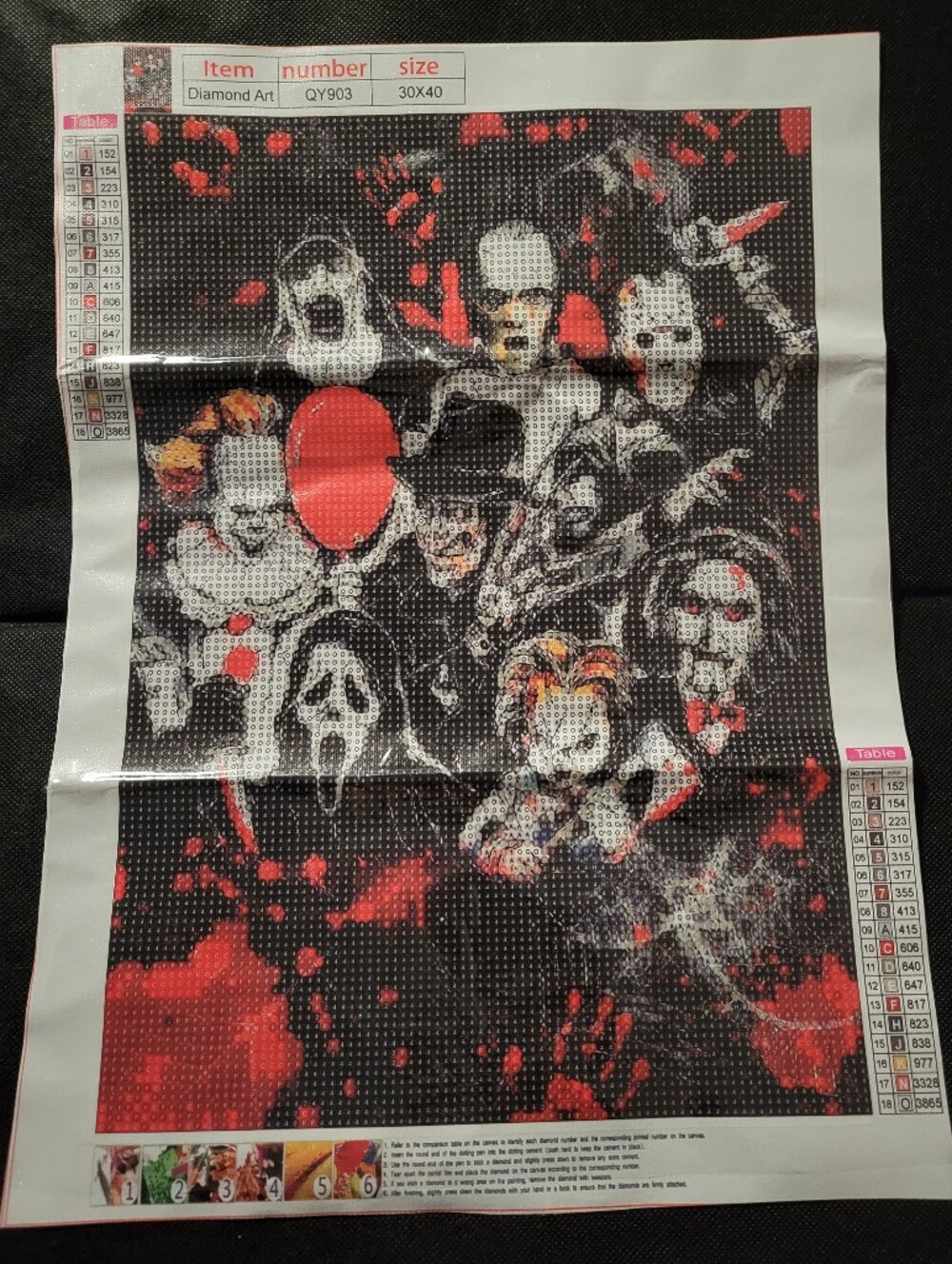 Halloween Diamomd Art  12x15 inch (NWT)